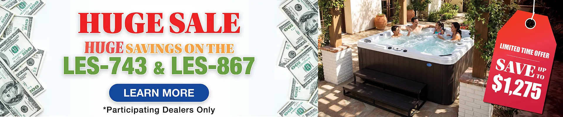 Calspas hot tub being used in a family setting - Davis